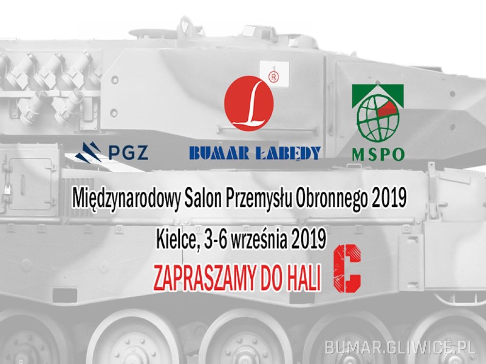 Zapraszamy na nasze stoisko na MSPO 2019